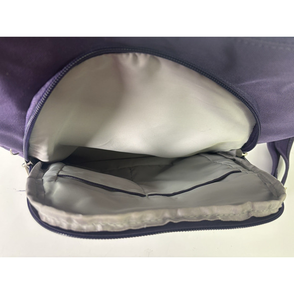 Travelon Anti-Theft Classic Crossbody Bucket Bag Purple Travel Vacation - Picture 7 of 16